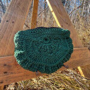 Handmade crochet clutch, brand new!